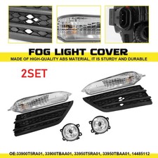 For Honda 16-18 Pilot Bumper Fog Lights Turn Signal Lamps Wcover Bezel 14485112