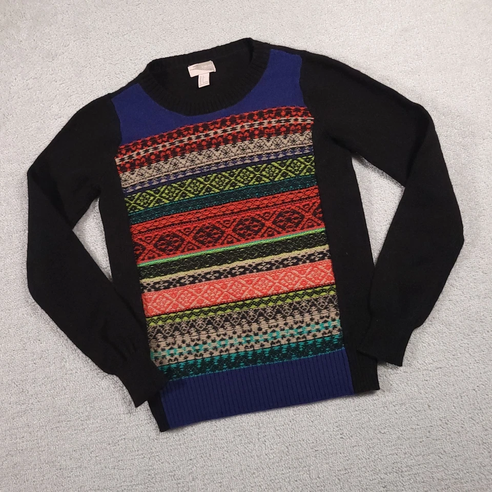 Suéter contemporáneo Forever 21 para mujer pequeño estampado azteca mezcla de lana suéter Foto 2 de 4