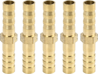 Messing Widerhaken Schlauch Gerade Anschluss 5 StüCk 6Mm