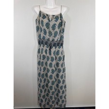 Tory Burch Shelbee Floral Printed 100% Silk Maxi Dress Size 6 Boho Beachy Vacay