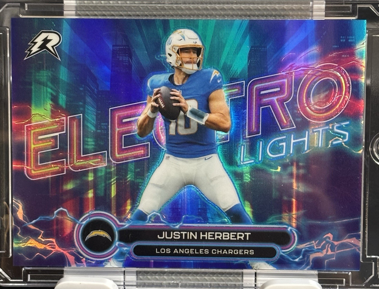 2025 Topps Resurgence Justin Herbert Electro Lights Case Hit