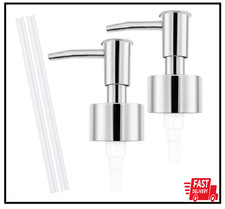 2Pack Silver Soap Dispenser Pump Replacement - Soap Pump for Lotion  Regular G