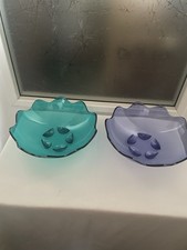 Tupperware "Eleganzia" Schüsseln 2-teilig Blau/ türkis Je 600 ml Neu RAR