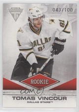 2011 Panini Titanium Rookie Draft Position Number 43/100 Tomas Vincour #105 1s8