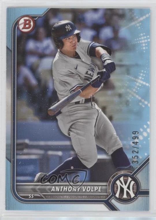 2022 Bowman Draft Sky Blue 352/499 Anthony Volpe #BD-68 14mx