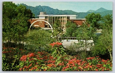 Vintage Taiwan Postcard SUN MOON LAKE Teachers Hostel 1960s