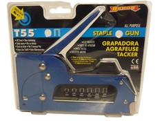 Image of Arrow T-55 Blue All Purpose Staple Gun Tacker NEW (D1)
