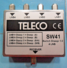 TELECO SW41 SWITCH DISEQC 1.0 per 4 LNB NUOVO