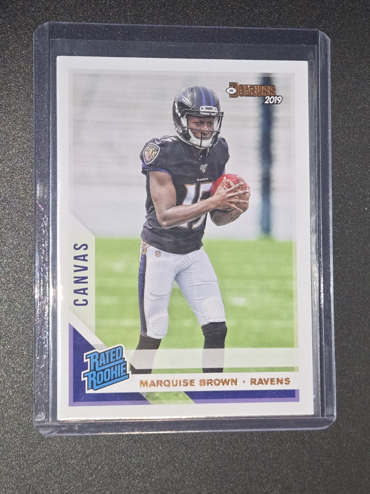 2019 Panini Donruss - Rated Rookie Canvas #312 Marquise Brown (RC)