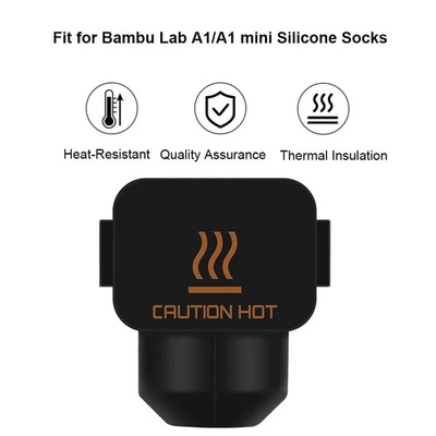 Silikon-Hotend-Socken für Bambu Lab A1 / A1 Mini, Silikonabdeckung