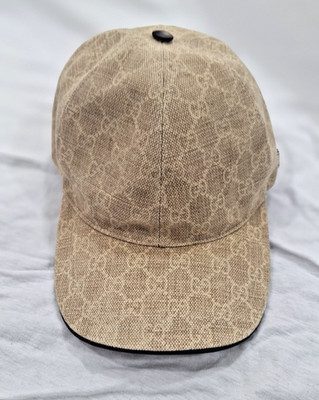 Vinatge Gucci Brown Monogram Canvas  baseball Cap Hat