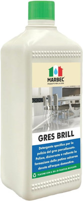 GRES BRILL 1LT Detergente Specifico per La Pulizia Del Gres Porcellanato. Pulisc