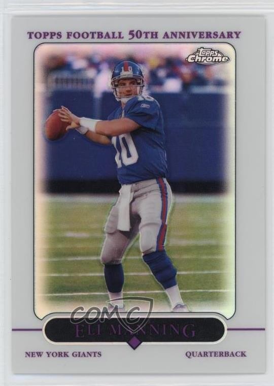 2005 Topps Chrome Refractor Eli Manning #36 0i7l