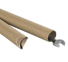 Quality Park Snap Seal Kraft Mailing Tubes, 1-1/2 " x 24" Kraft Brown, 25 TUBES