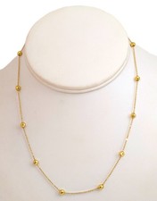 14K Gold Chain Necklace, 16" Long