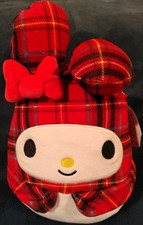 Squishmallow Kellytoy Plush Hello Kitty Sanrio 8" My Melody Plaid with Tag