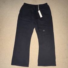 Fear of God Essentials Men's Black Sweatpants L Elastic Waist Drawstring Fleece