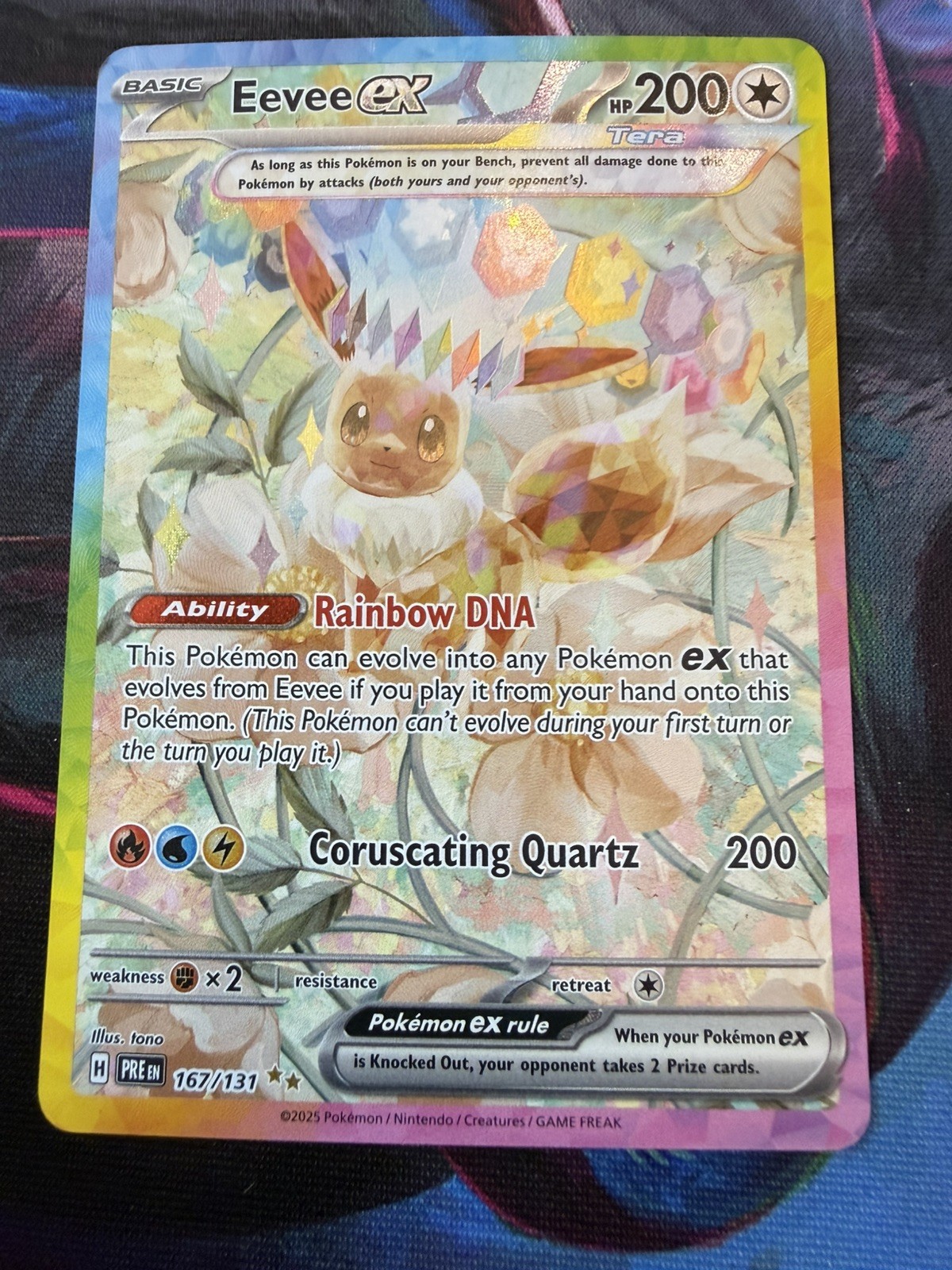Eevee ex 2025 Scarlet & Violet: Prismatic Evolutions #167/131