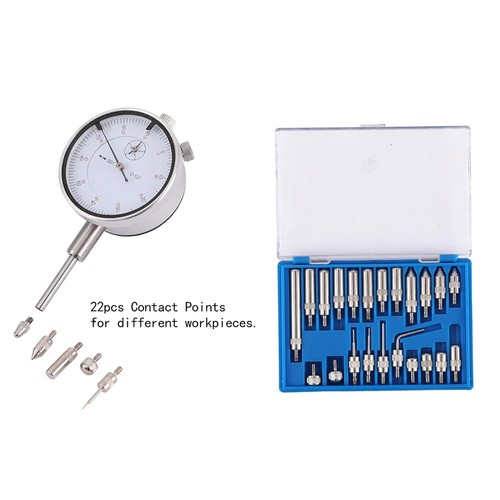 Dial Indicator with Magnetic Base Holder Fine Adjustable Long Arm 0-1" Magnet... - Picture 4 of 8