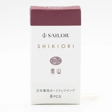 Sailor Four Seasons Shikiori Ink Cartridges in Oku-yama (Remote Mountain Magenta