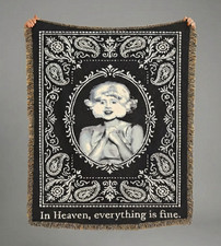 Eraserhead Lady Radiator David Lynch Twin Peaks Pop Art Gift Throw Woven Blanket