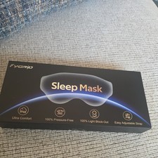 Fygrip Sleep Mask Men/Women Ultra Comfort 100 Pressure-Free  Light Block NIB
