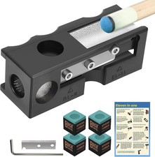 11-in-1 Billiards Pool Cue Tip Shaper Repair Tool Kit Replacement Set