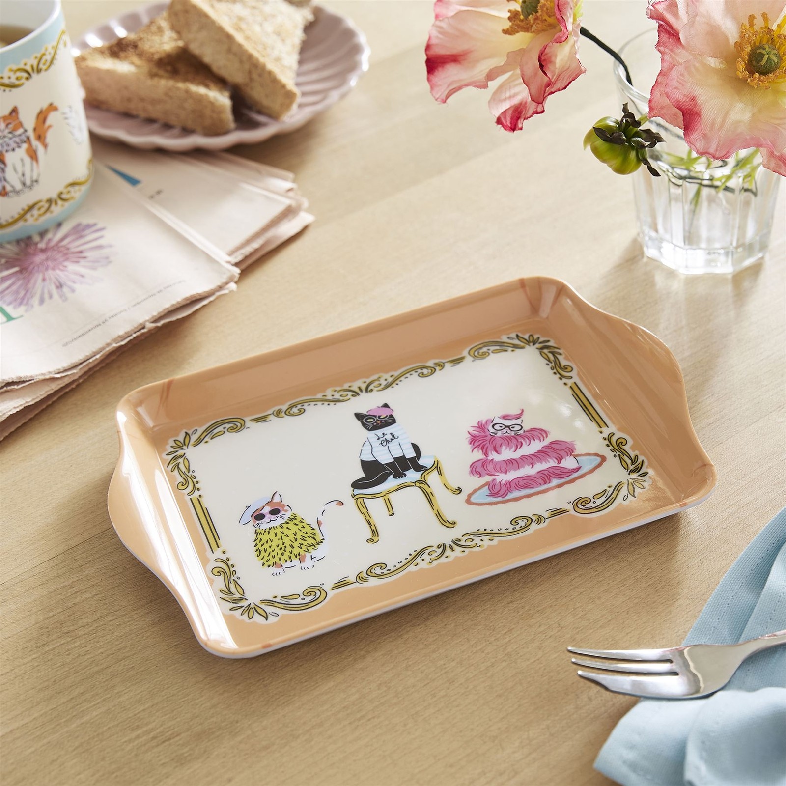 Tray - Scatter Ulster Weavers Cool Cats 70% Polypropylene Multi