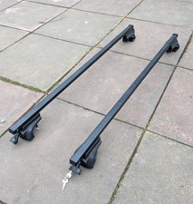 Thule Roof Bars 120cm Rapid System 757 Raised Rails + 2 Keys