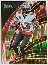 Mike Evans 2025 Panini Select #239 Club Level Green Red Prizm Shock Buccaneers