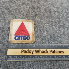 Vintage Citgo Patch Oil Gas 70s 80s Stained AA9