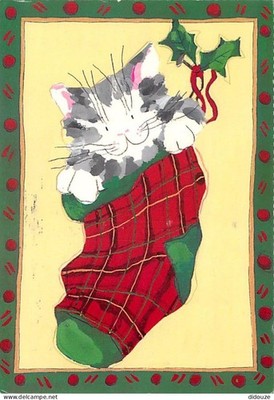 AK - Tiere - Katzen - Zeichnung - Illustration - Karte Marks and Spence