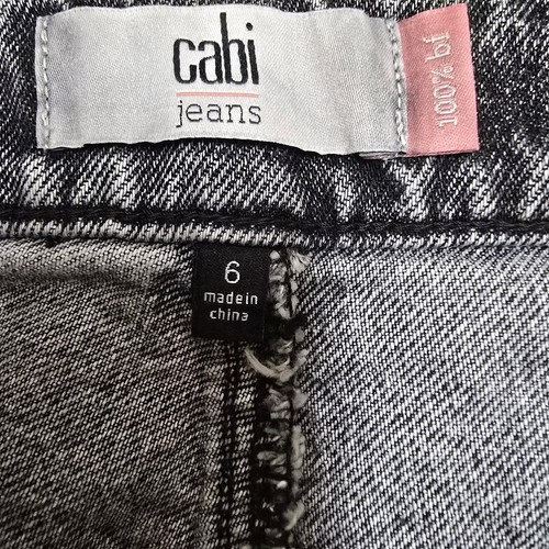 Cabi Womens 100% Boyfriend Jeans BF Smoke Wash Gray Size 6 Straight Leg - Picture 6 of 10