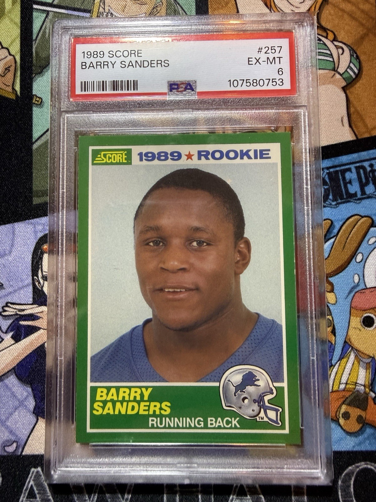 1989 Score Barry Sanders Rookie PSA 6