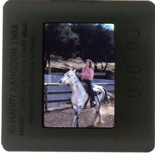 Lynda Carter Wonder Woman TV Actress Harry Langdon Transparency w/rights 309P