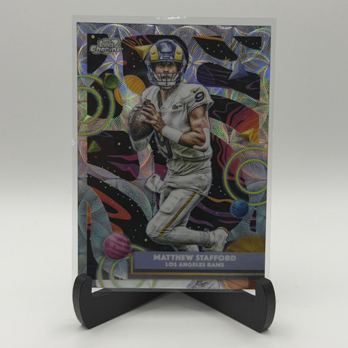 2025 Topps Cosmic Chrome Football Matthew Stafford MVP - Nucleus Refractor
