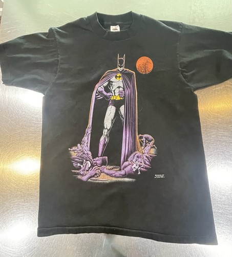 T-shirt Vintage Batman Effet Pixélisé - Taille XL, Marque Chunk, Noir, Neuf Sans étiquette