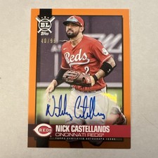 2021 Topps Big League - Nick Castellanos Orange Autograph /49 #BLA-NC