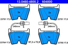 ATE Bremsbelagsatz 13.0460-4800.2  VW  Phaeton  Vorderachse