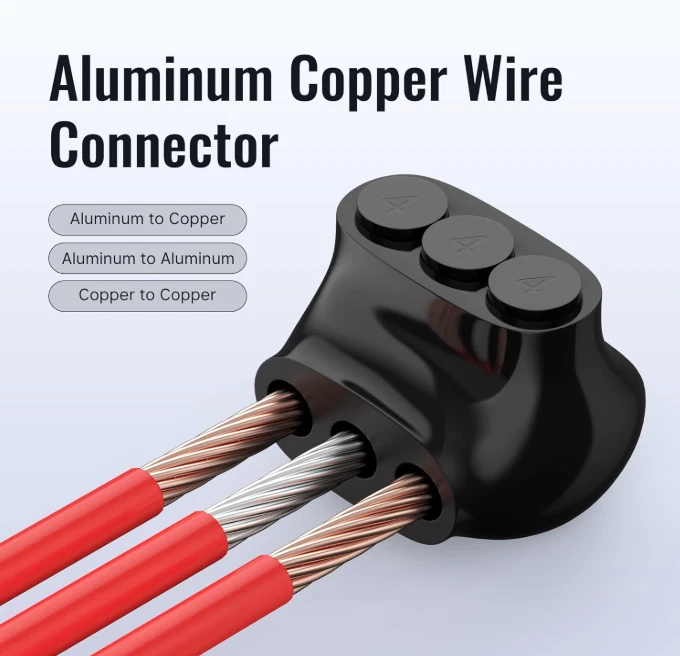 Pack of 5, 4-14 AWG Insulated Multi-Tap Connector, 3 Wire Port Single Side Entry - Image 3 of 4