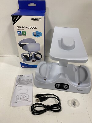 DOBE Handle Charging Dock with Magnetic Suction Heads for PS5 VR2 - White