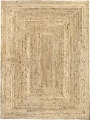 Teppich Jute Matte Rechteckig Natürlich Landhaus Läufer Rustikal Look Geflochten - Bild 1 von 4