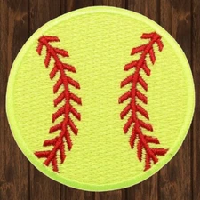 Softball Embroidered Patch — Iron On