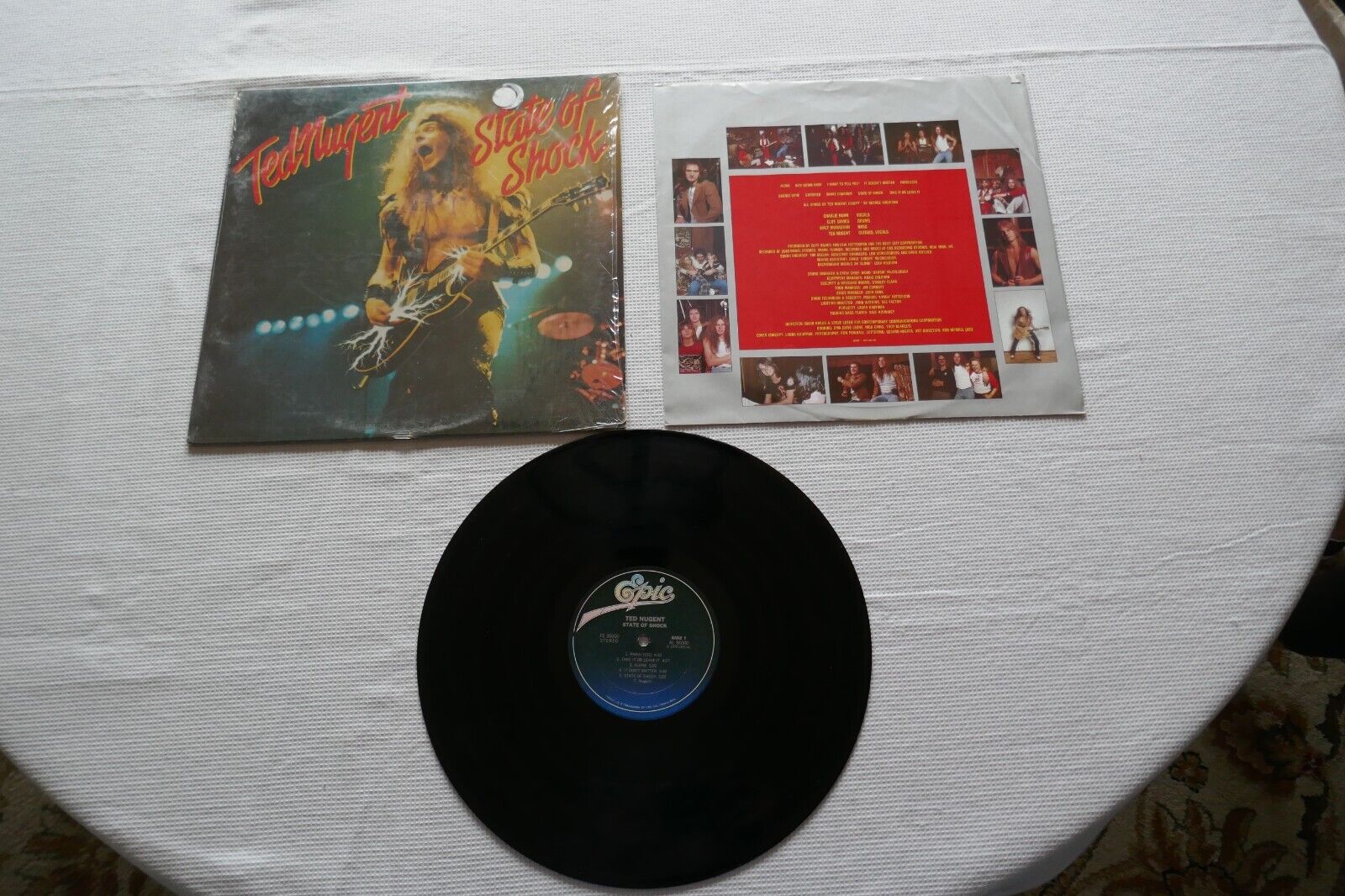 Ted Nugent: State of Shock Vinyl LP, Hard Rock,  RARE, OUT OF PRINT