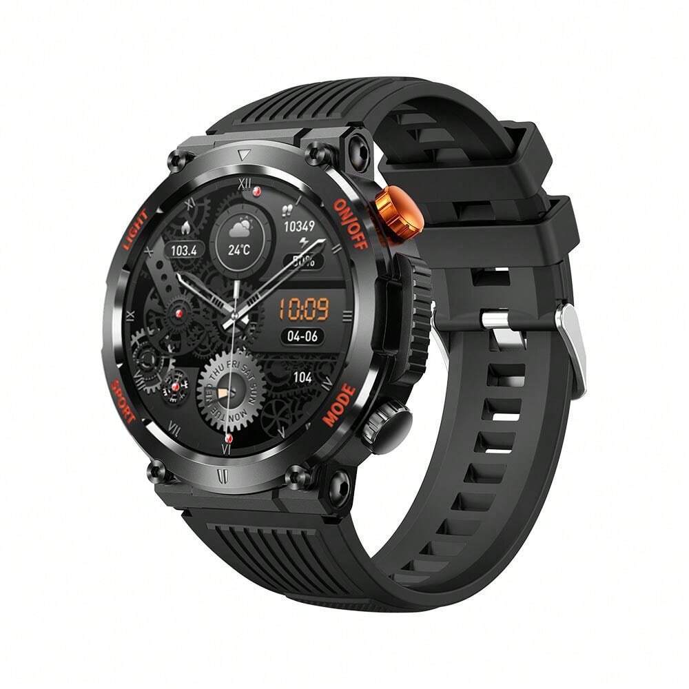 Military Smartwatch for Men with Call Function, Waterproof Tactical Sport Watch for Outdoor Adventures