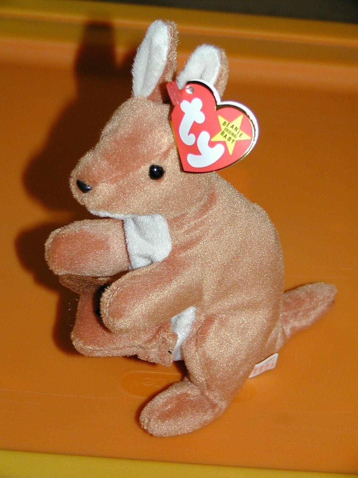 Vintage Pouch & Baby Ty Beanie Baby Kangaroo PVC Pellets 4161 1996/1996 Mint eBay
