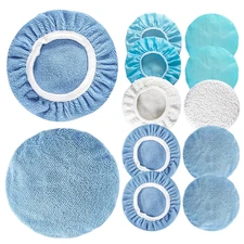 12PCS Car Buffing Pads - Car Polishing Bonnet Pad Buffing Pads 5 to 6 Inches