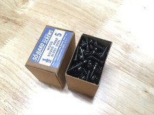 Neuf boîte 144 So Hard #5 x 1/2" acier bleuté tête ronde vis à bois fendues USA