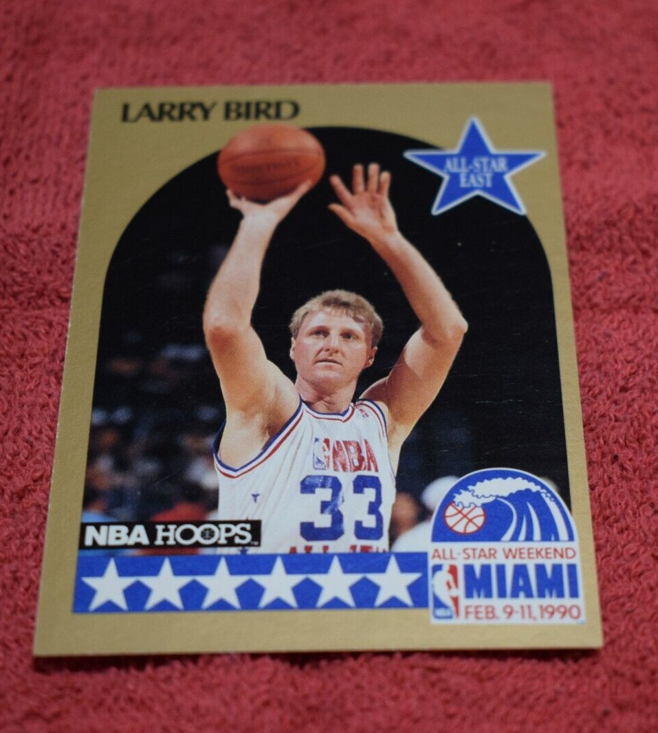 1990 NBA Hoops #2 Larry Bird All Star HOF Boston Celtics G-1
