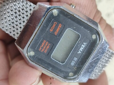 ヤエマ品です Vintage 1975 YEMA watch LCD digital Swiss made - FOR PARTS OR